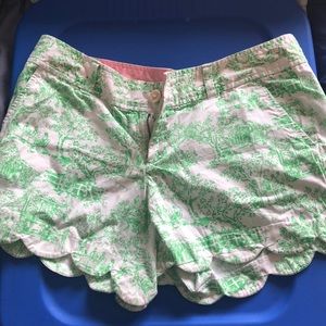 Lilly Pulitzer Scalloped Shorts